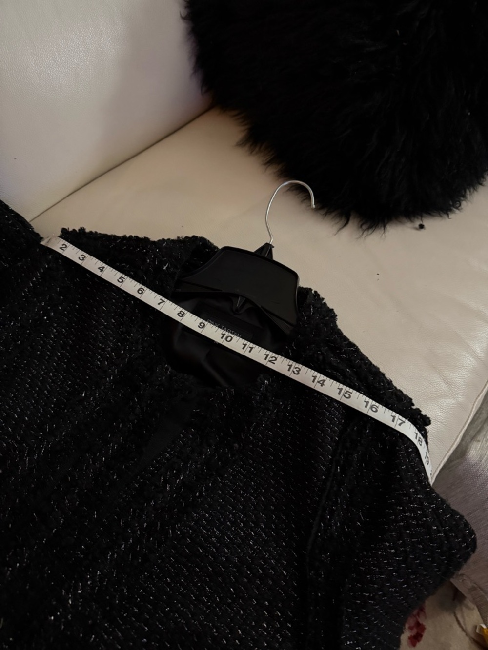 Pink Tartan Black Bouclé Tweed-Style Blazer with Silver Chain Trim. Chanel esque - Picture 10 of 10